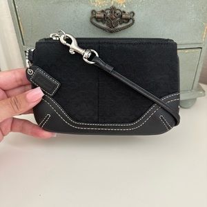 Black Coach wristlet